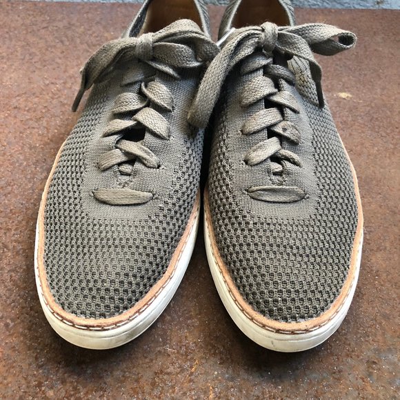 UGG Sidney Grey/Olive Knitted Trainers Sneakers - Picture 7 of 13